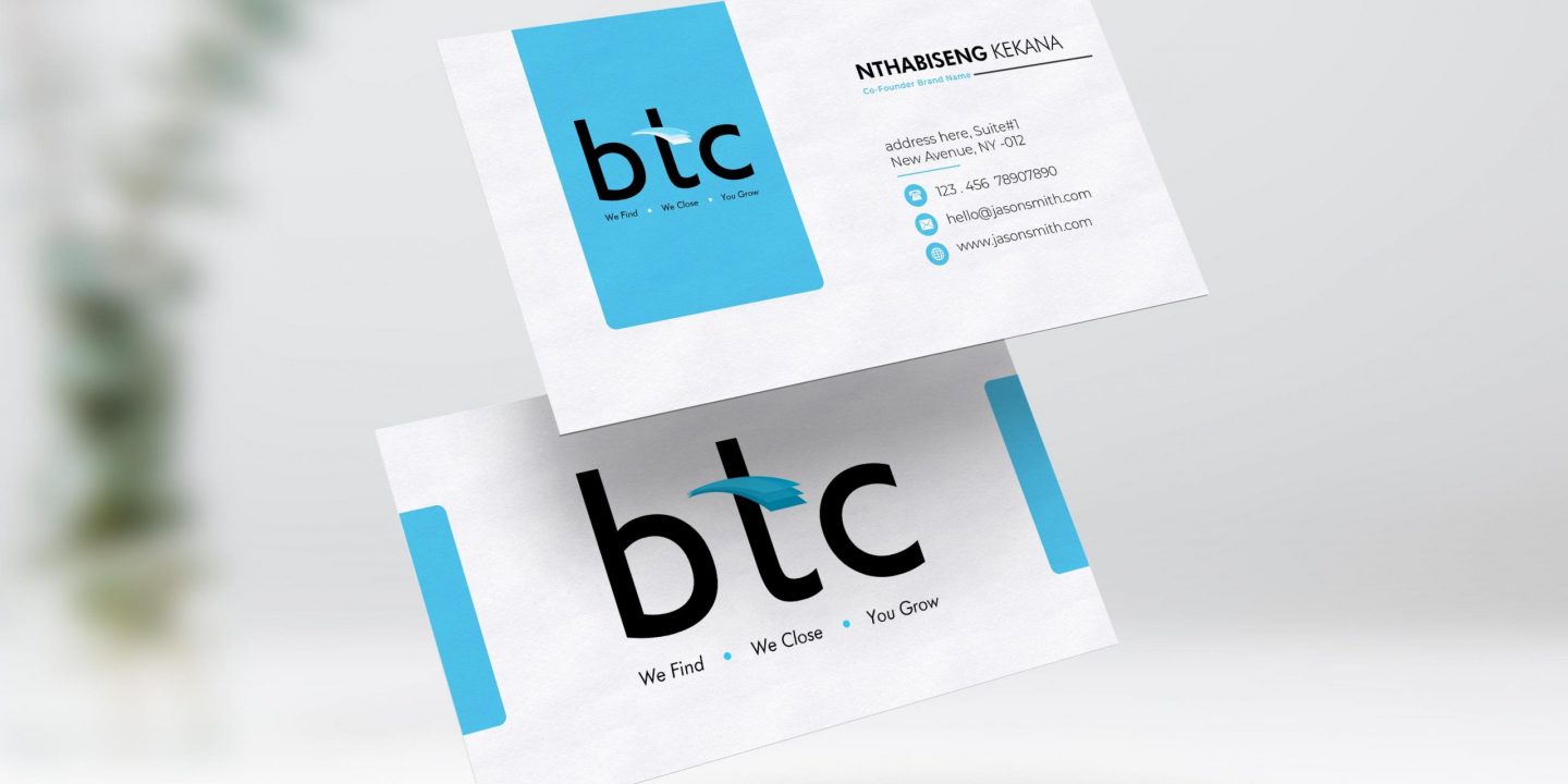 BTC BCard design mockup