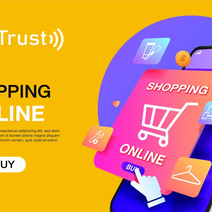 Cashtrust logo on a marketing online banner