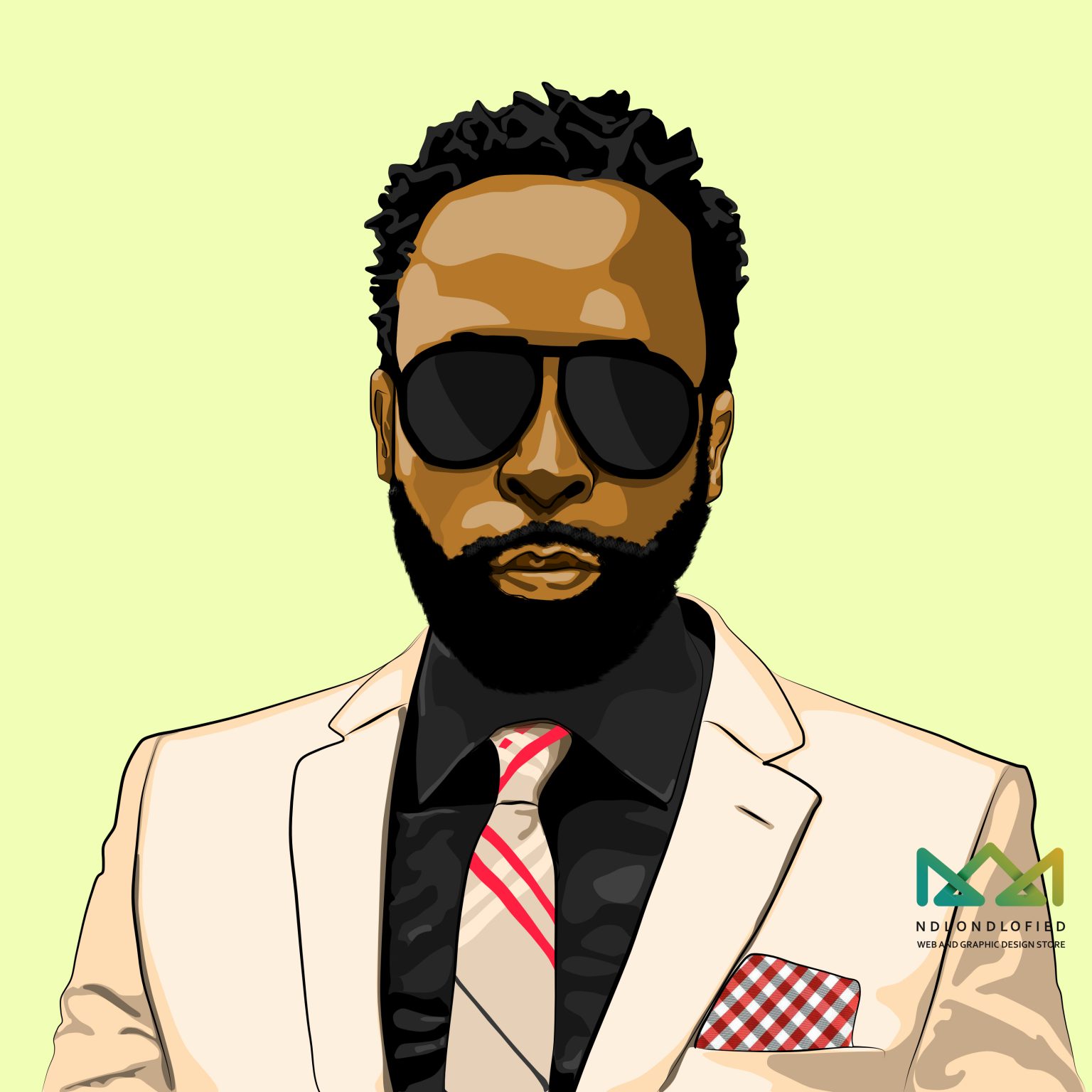 Digital Illustration of DJ Sbu